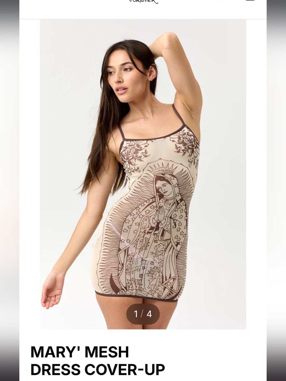 Ed Hardy Mary Mesh Dress Cover Up